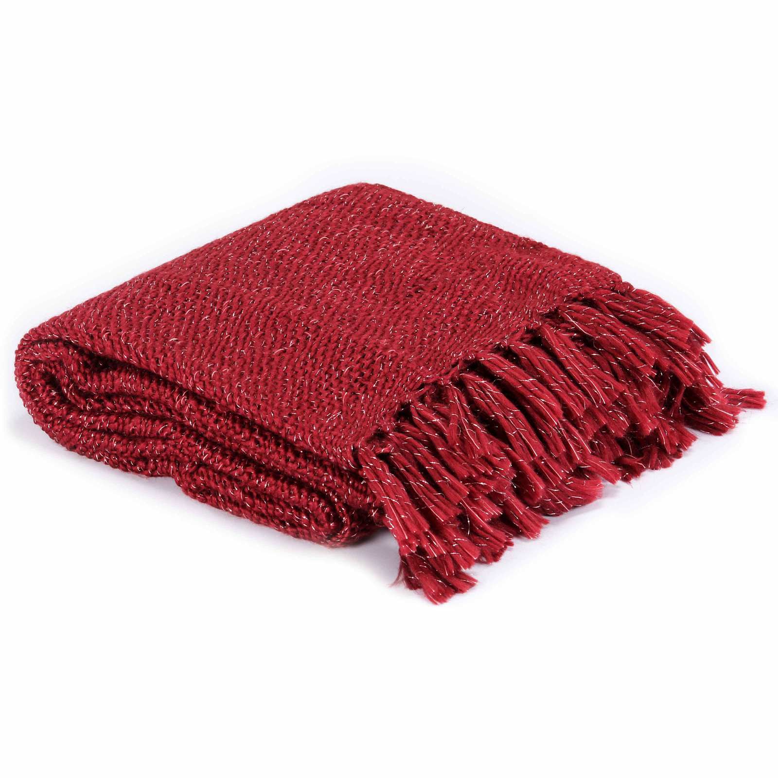 Dekentje Bordeauxrood 220 x 250 cm Polyester – afbeelding 2