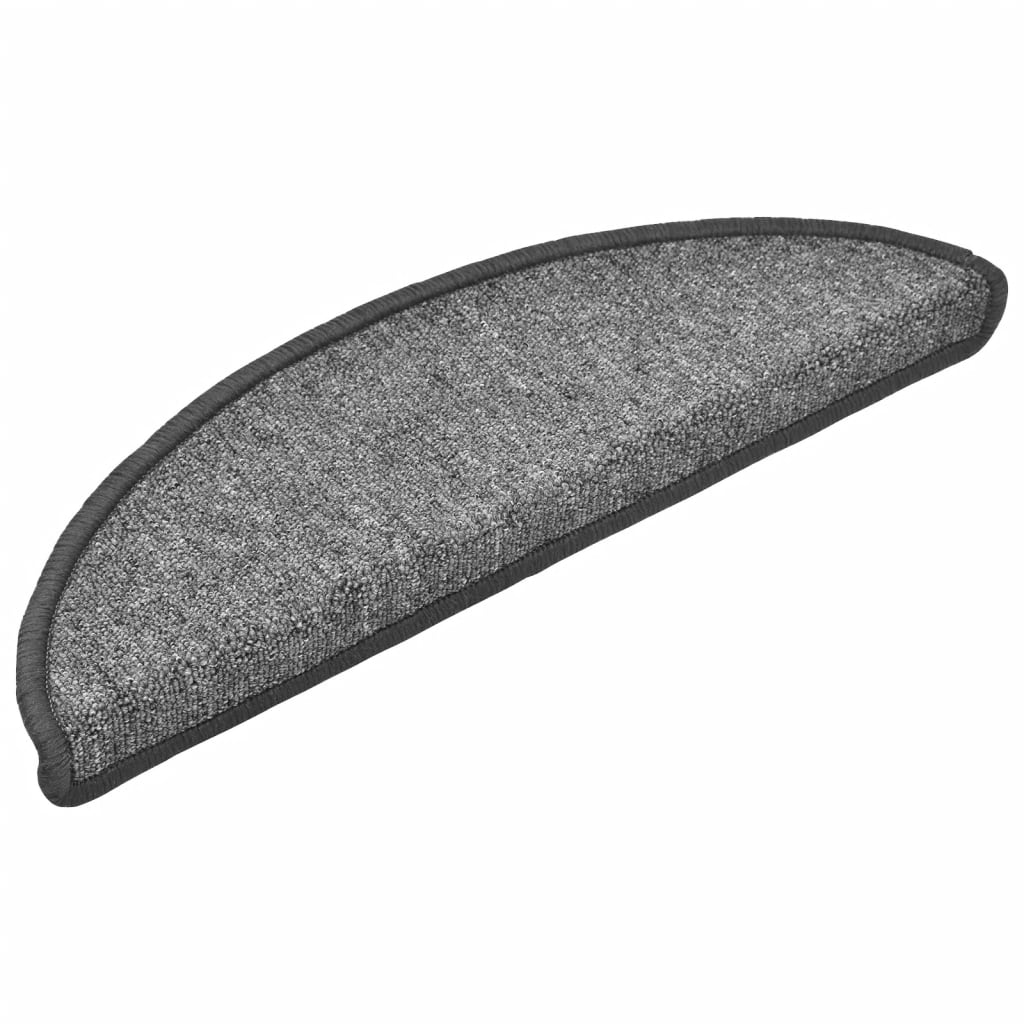 Trapmatten 15 st 56x17x3 cm donkergrijs halfrond – afbeelding 3