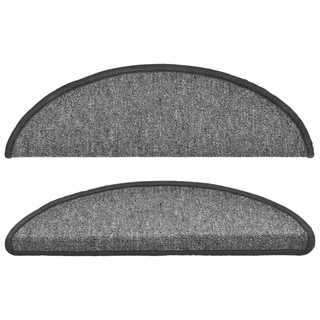 Trapmatten 15 st 56x17x3 cm donkergrijs halfrond – afbeelding 4
