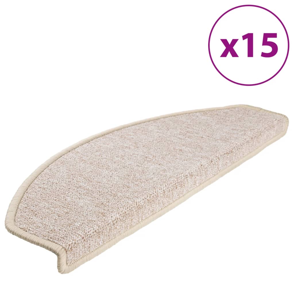 Trapmatten 15 st 65x24x4 cm Taupe Halfrond Groot – afbeelding 2