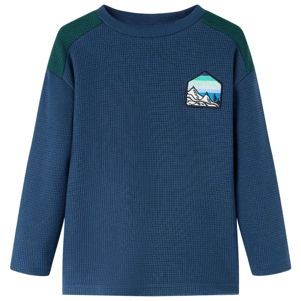 Kindertrui 128 marineblauw – afbeelding 1