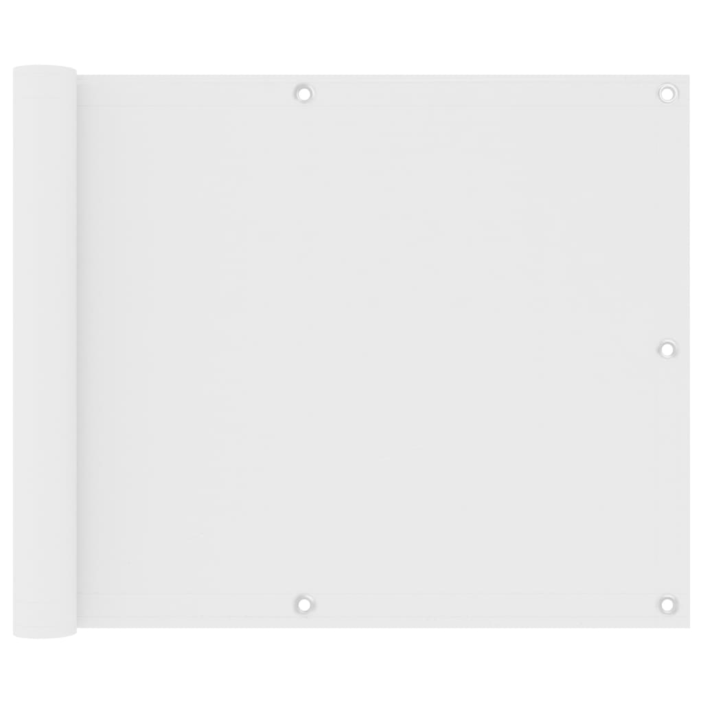 Balkonscherm 75x300 cm oxford stof wit – afbeelding 1