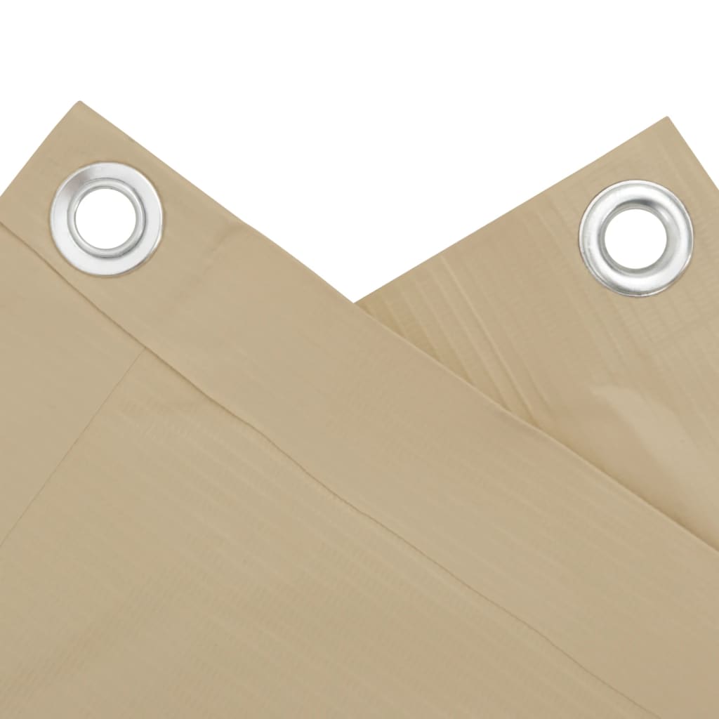 Balkonscherm 75x500 cm oxford stof beige – afbeelding 3