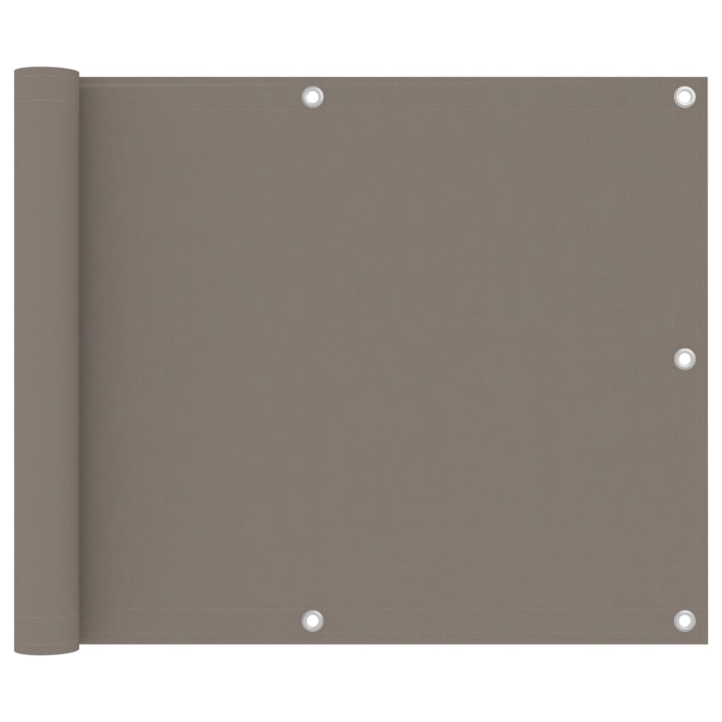 Balkonscherm 75x400 cm oxford stof taupe