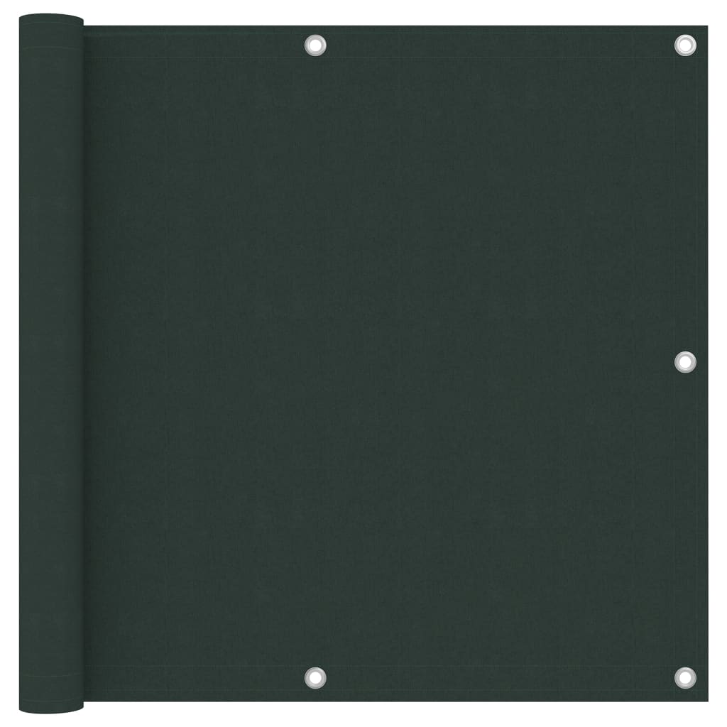 Balkonscherm 90x600 cm oxford stof donkergroen