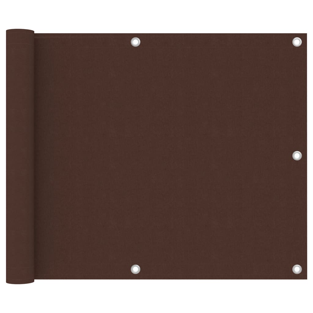 Balkonscherm 75x400 cm oxford stof bruin