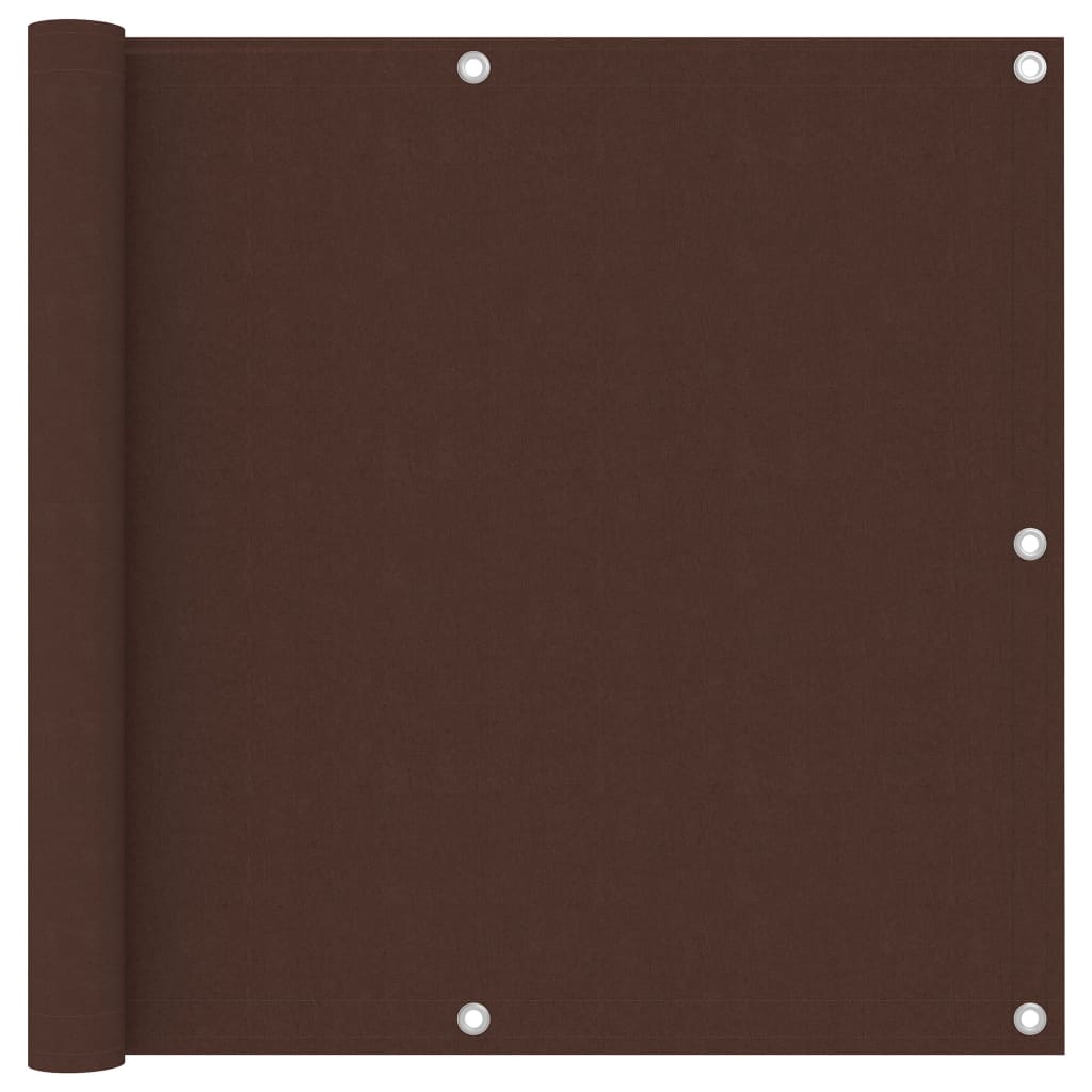 Balkonscherm 90x300 cm oxford stof bruin – afbeelding 1