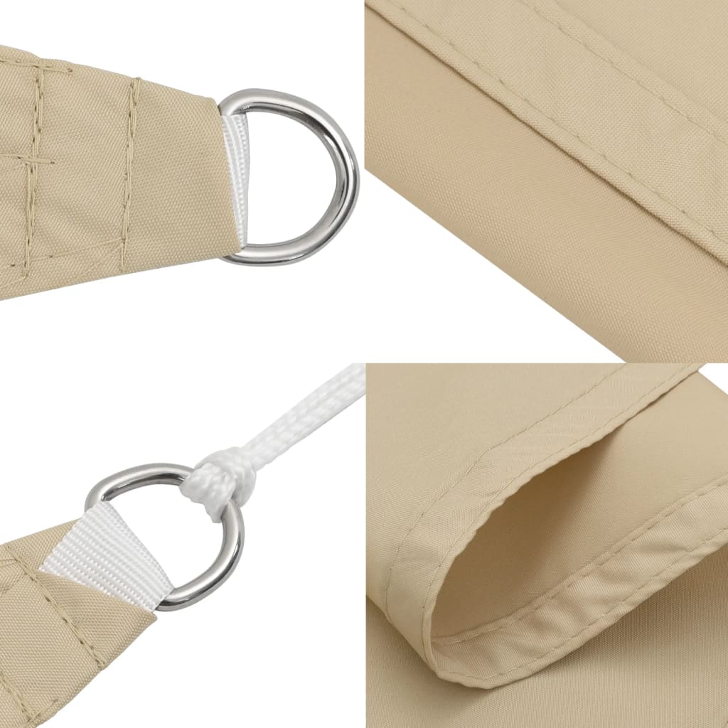 Zonnescherm rechthoekig 5x8 m oxford stof beige – afbeelding 7