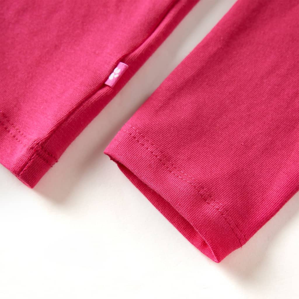 Kindershirt met lange mouwen 128 felroze – afbeelding 6