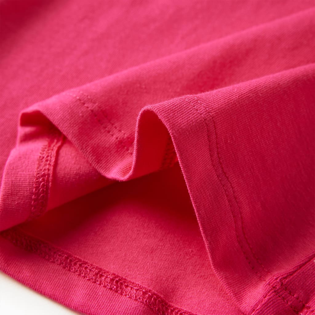 Kindershirt met lange mouwen 128 felroze – afbeelding 7