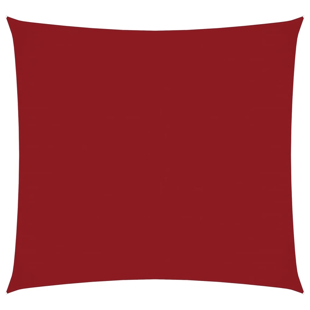 Zonnescherm vierkant 4x4 m oxford stof rood – afbeelding 2