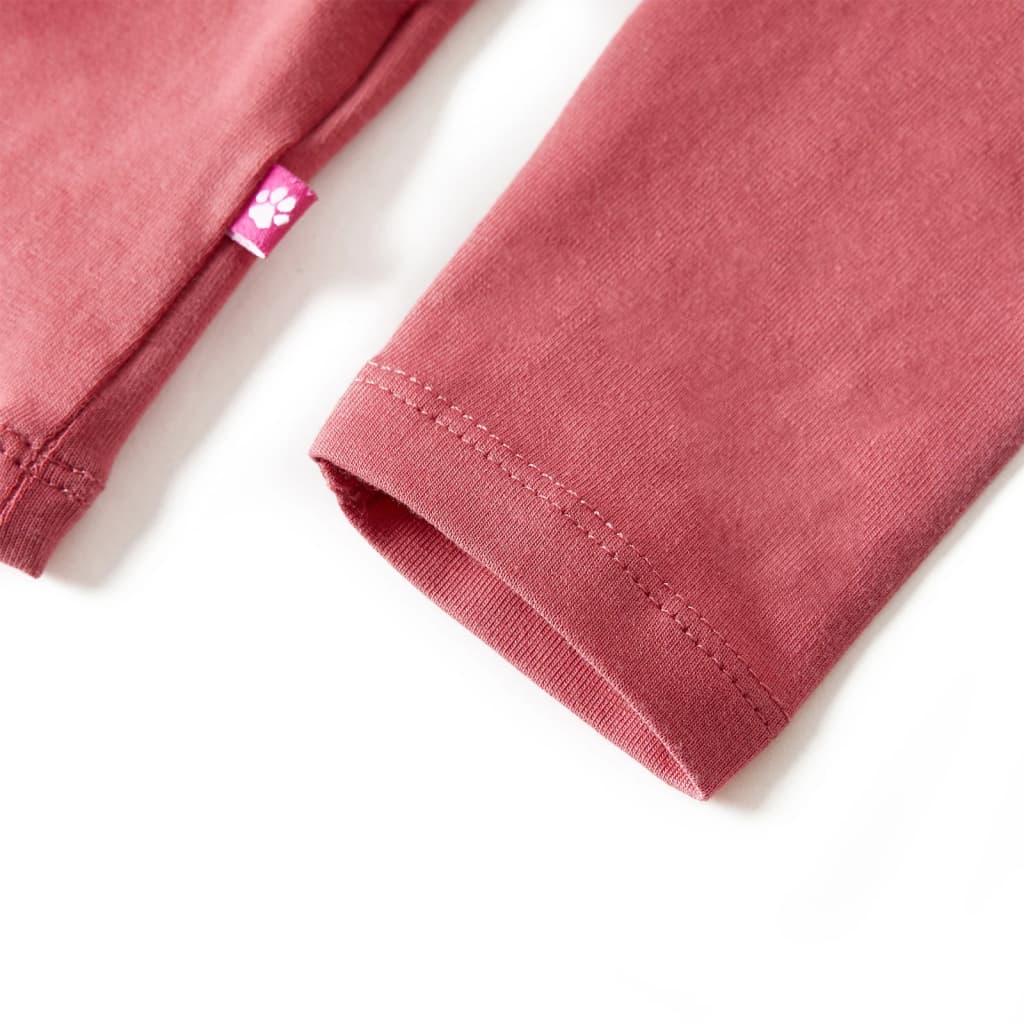 Kindershirt met lange mouwen 104 oudroze – afbeelding 5
