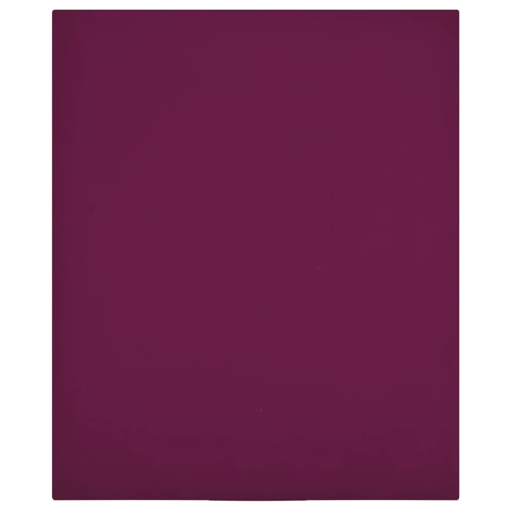 Hoeslaken jersey 90x200 cm katoen bordeauxrood