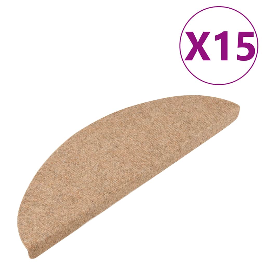 Trapmatten zelfklevend 15 st 56x17x3 cm beige – afbeelding 2
