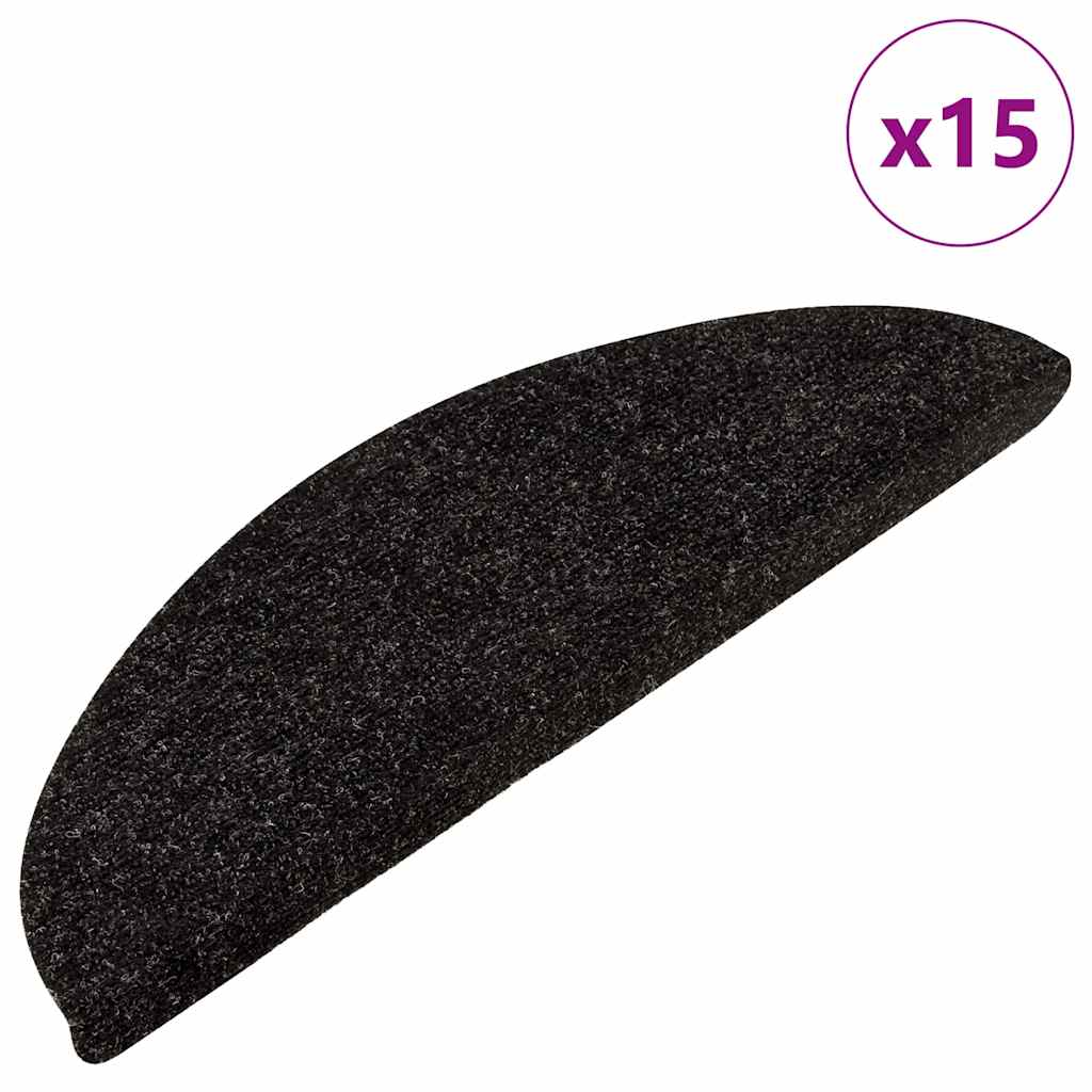 Trapmatten zelfklevend 15 st 56x17x3 cm antracietkleurig – afbeelding 2