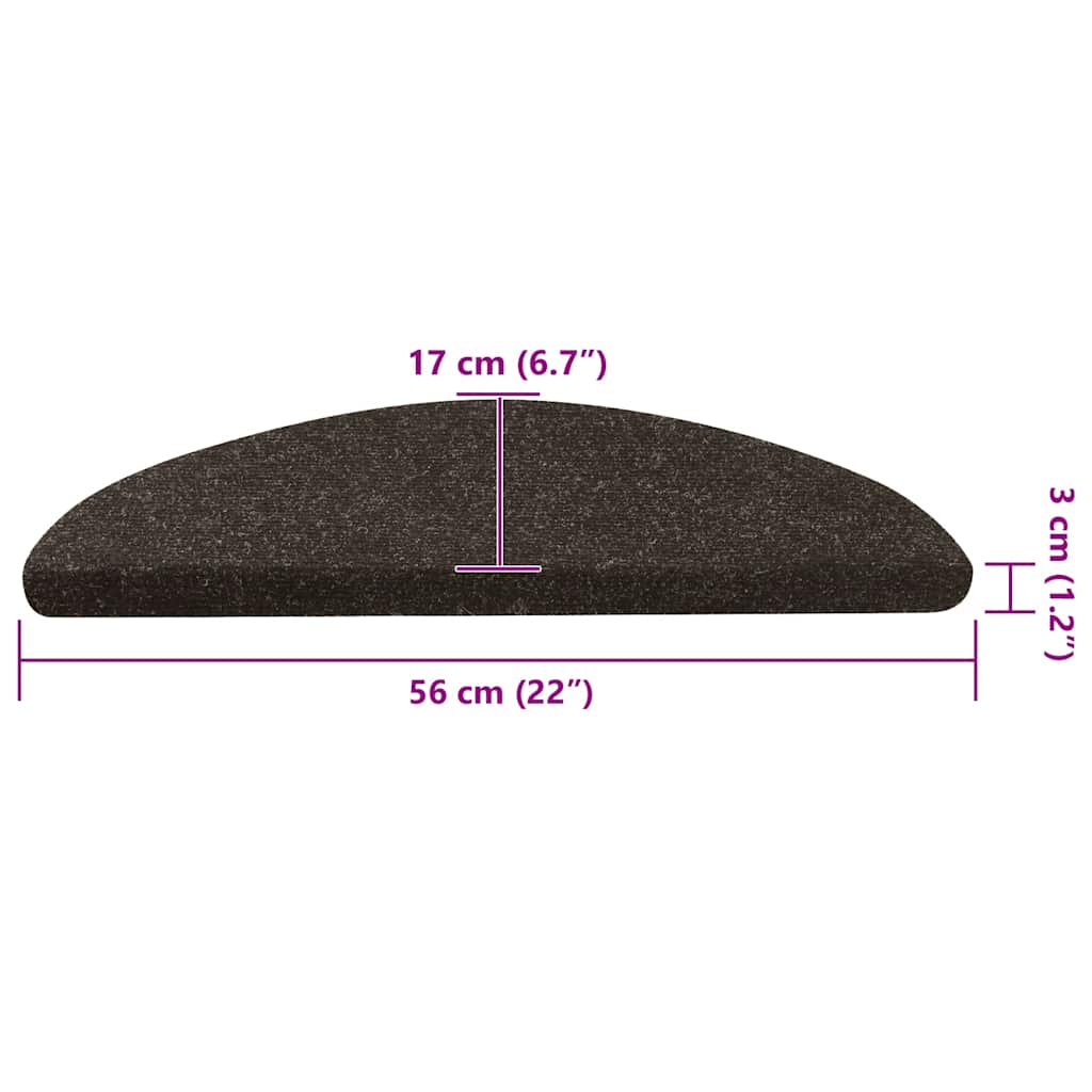 Trapmatten zelfklevend 15 st 56x17x3 cm antracietkleurig – afbeelding 9