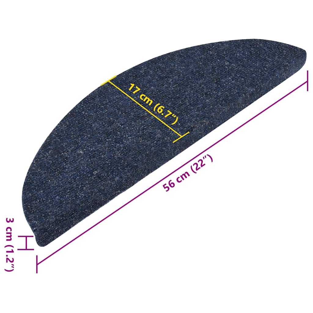 Trapmatten zelfklevend 15 st 56x17x3 cm blauw – afbeelding 9