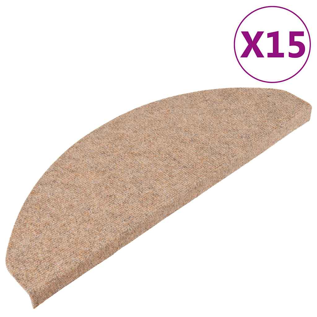 Trapmatten zelfklevend 15 st 65x22,5x3,5 cm beige – afbeelding 2