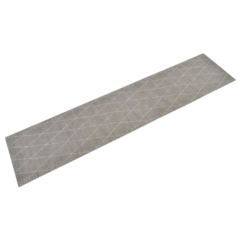 Keukenmat wasbaar geruit 60x300 cm fluweel – afbeelding 1