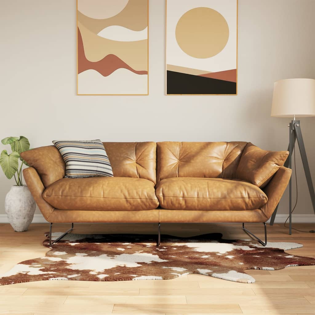 Vloerkleed koeienpatroon wasbaar 120x170 cm zwart wit
