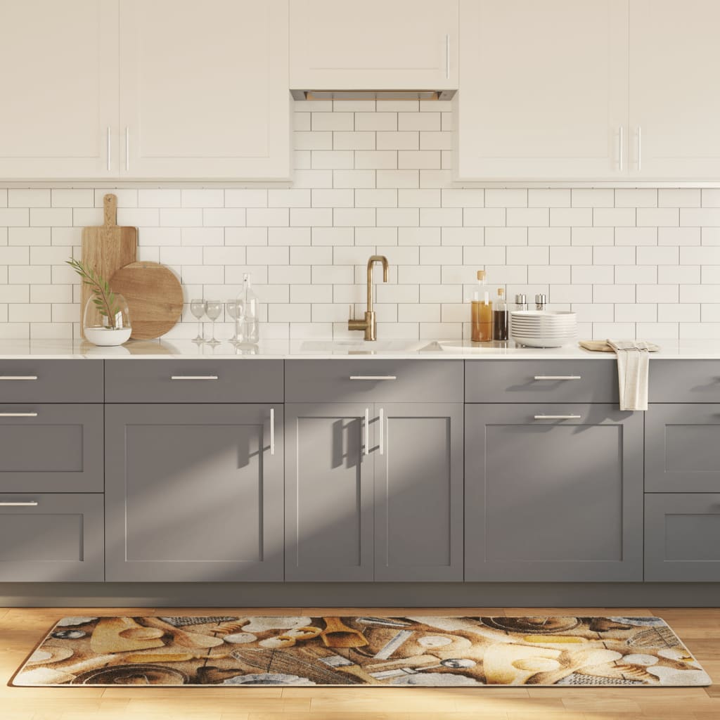 Keukenmat wasbaar 60x180 cm meerkleurig – afbeelding 1