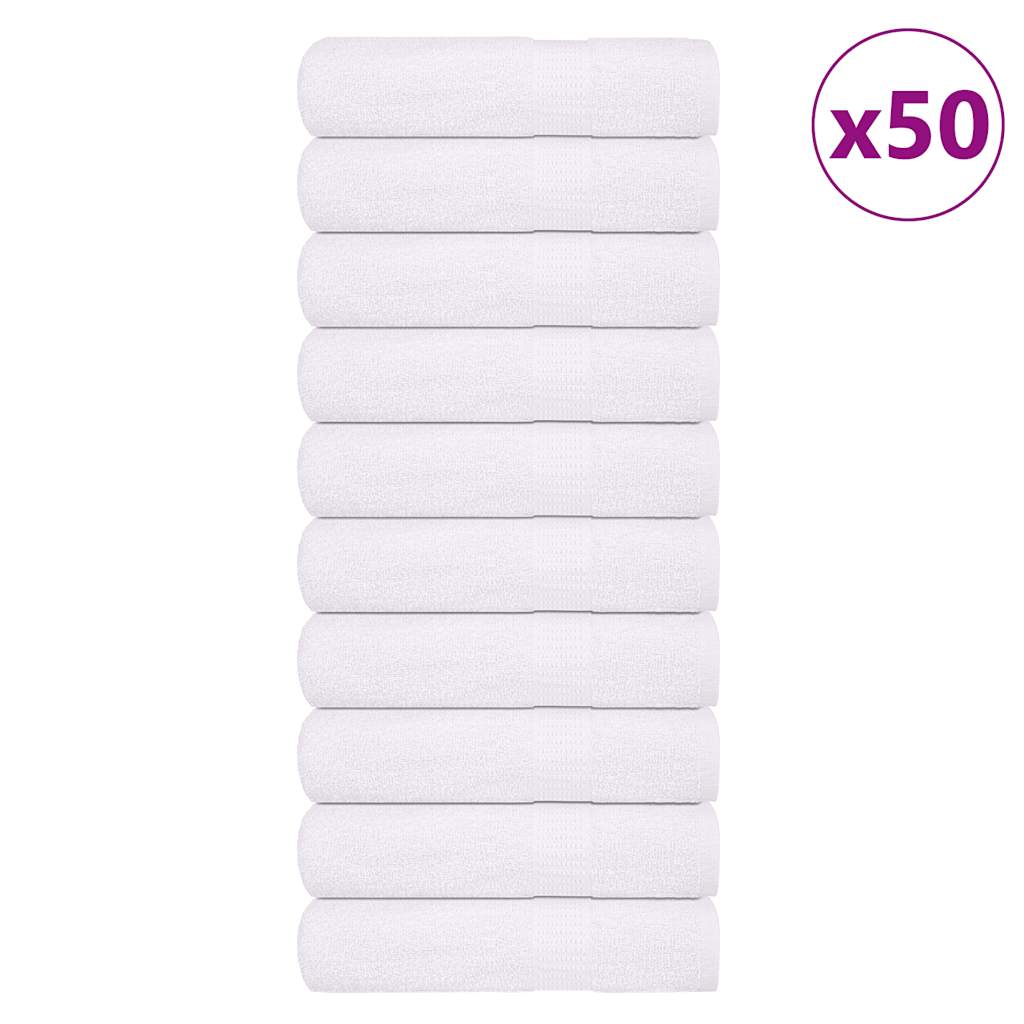 Handdoeken FROGN 50 st 50x100 cm 360 g/m² wit
