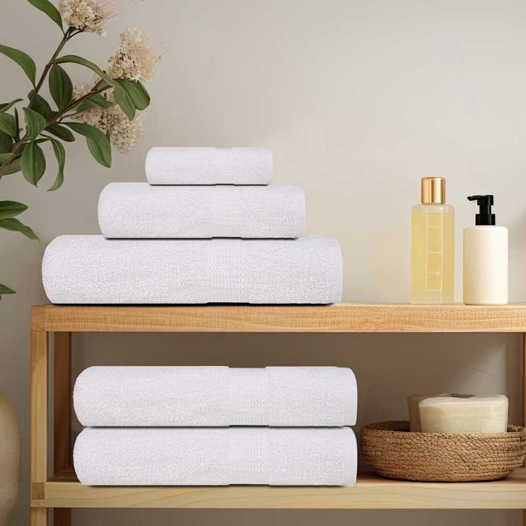 Douchehanddoeken FROGN 25 st 70x140 cm 360 g/m² wit – afbeelding 3
