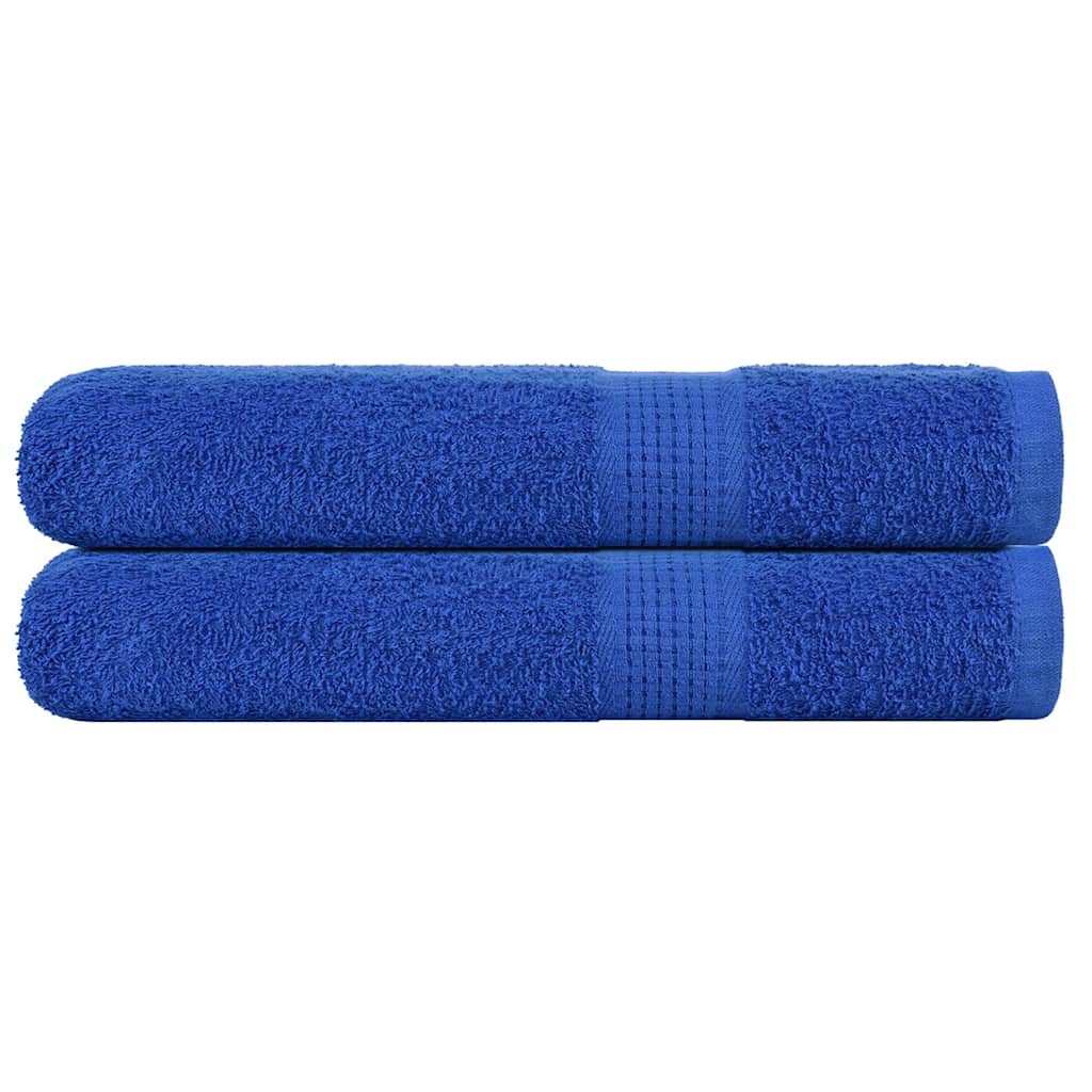 Handdoeken FROGN 2 st 100x200 cm 360 g/m² blauw – afbeelding 1