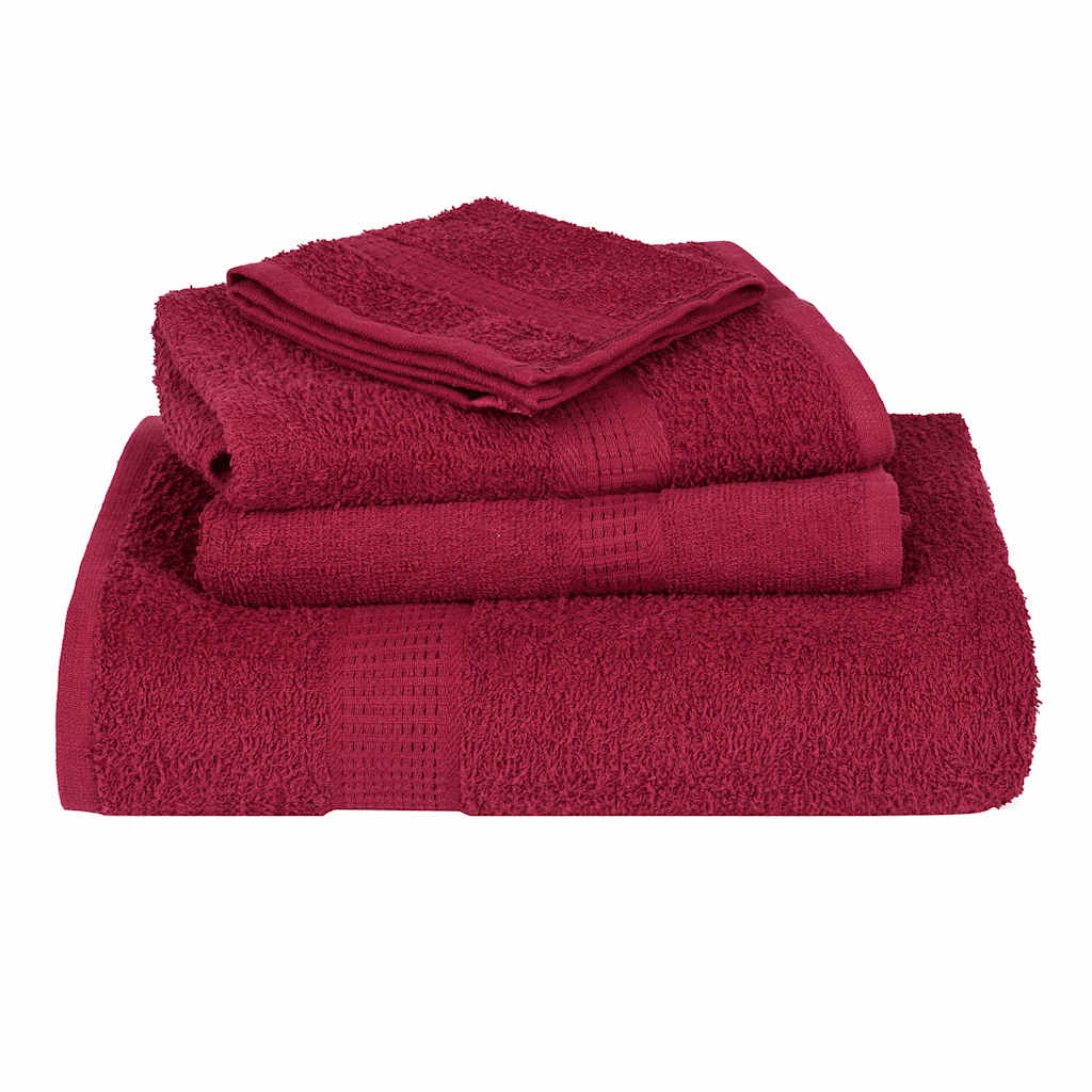 Handdoeken FROGN 2 st 100x200 cm 360 g/m² bordeaux – afbeelding 4