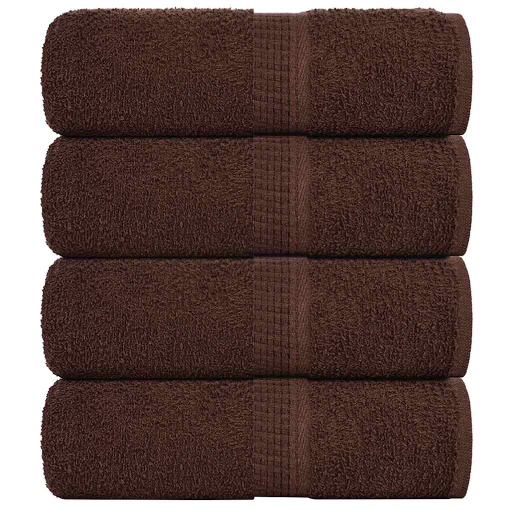 Gastendoekjes FROGN 4 st 30x50 cm 360 g/m² bruin – afbeelding 1