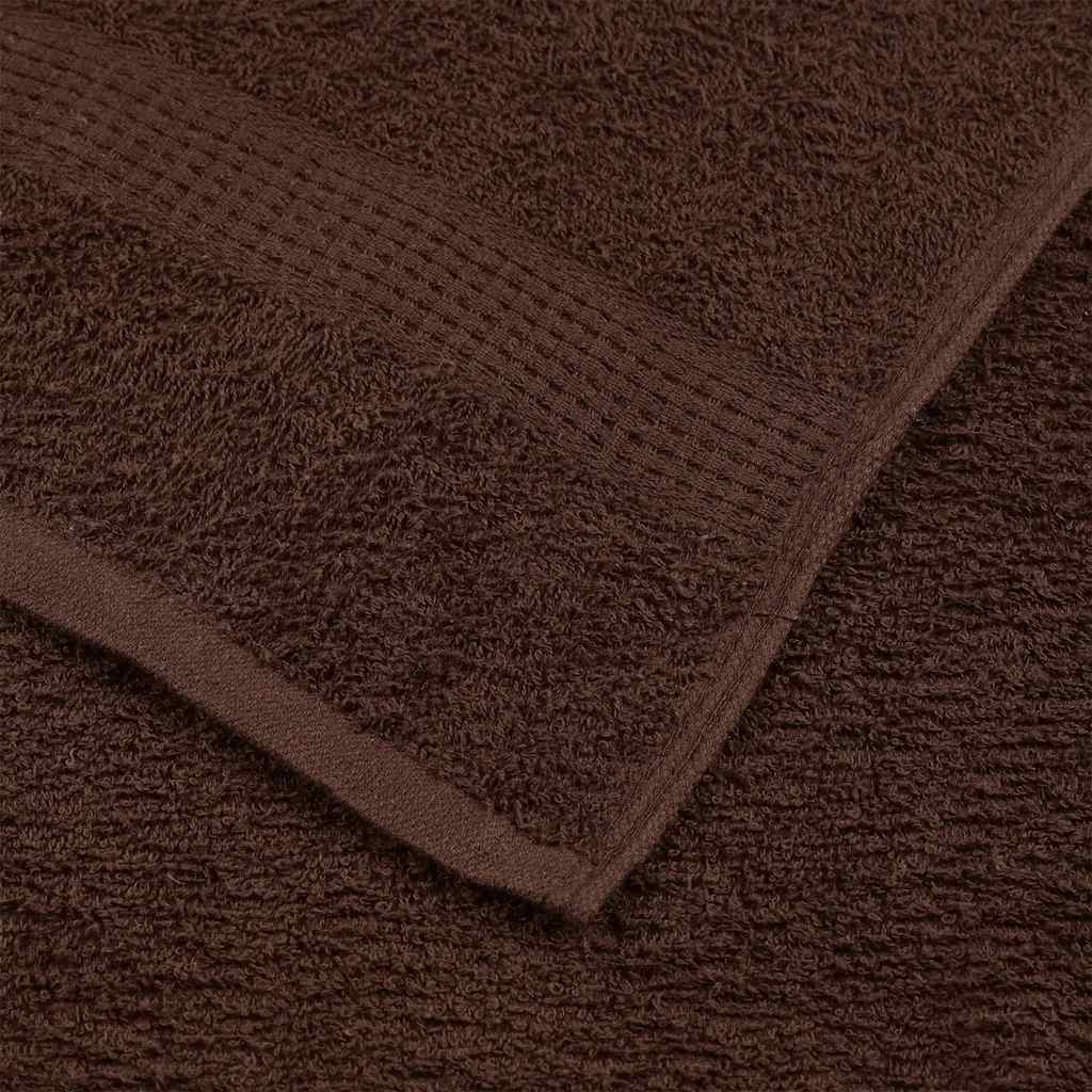 Handdoeken FROGN 10 st 50x100 cm 360 g/m² bruin – afbeelding 6