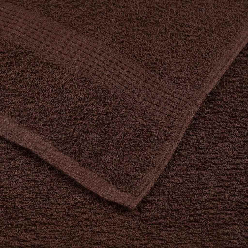 Douchehanddoeken FROGN 10 st 70x140 cm 360 g/m² bruin – afbeelding 6