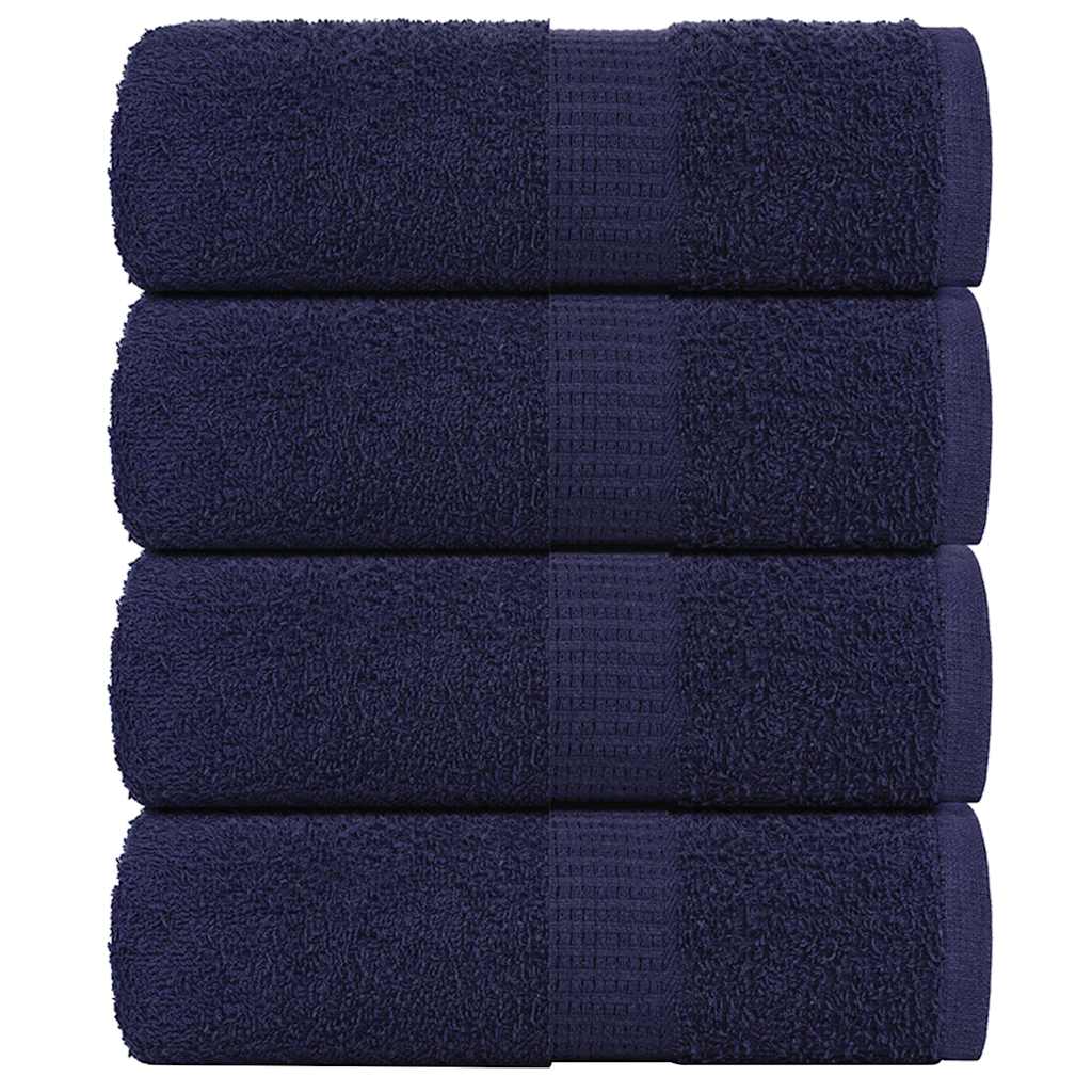 Washandjes FROGN 4 st 30x30 cm 360 g/m² marineblauw