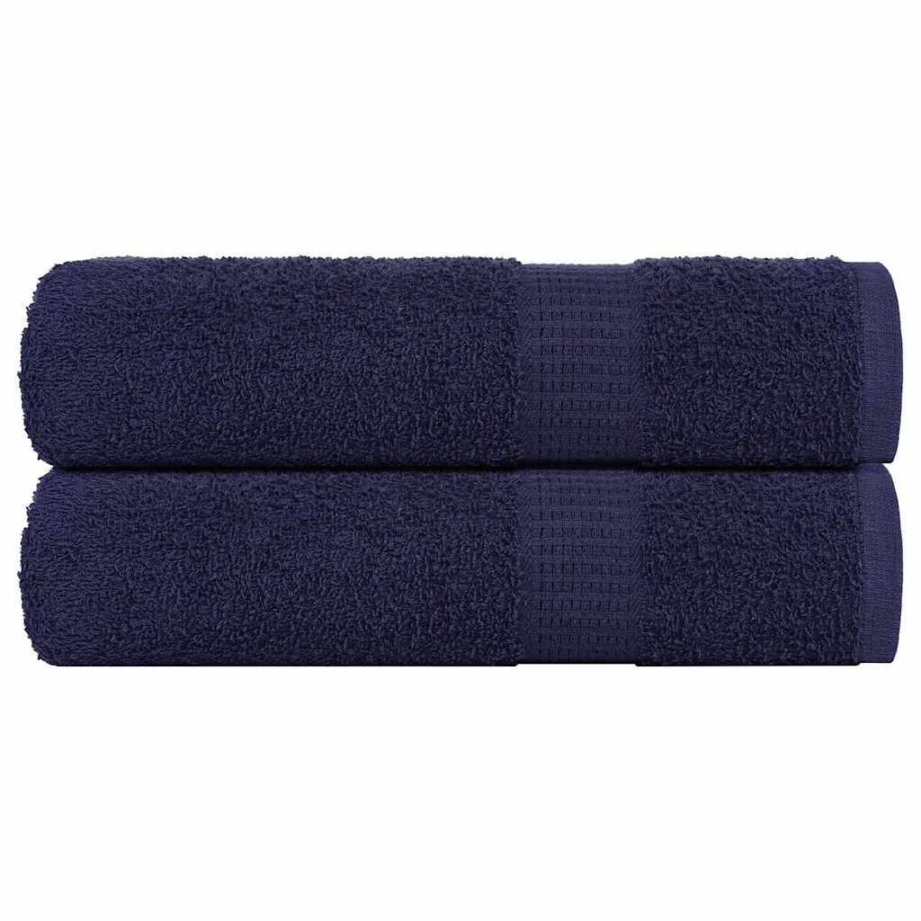 Douchehanddoeken FROGN 2 st 70x140 cm 360 g/m² marineblauw