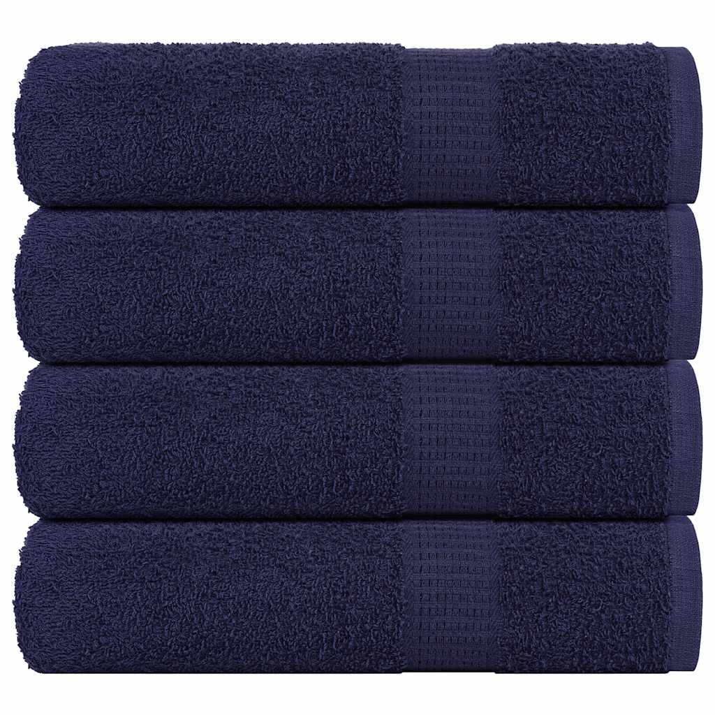 Douchehanddoeken FROGN 4 st 70x140 cm 360 g/m² marineblauw