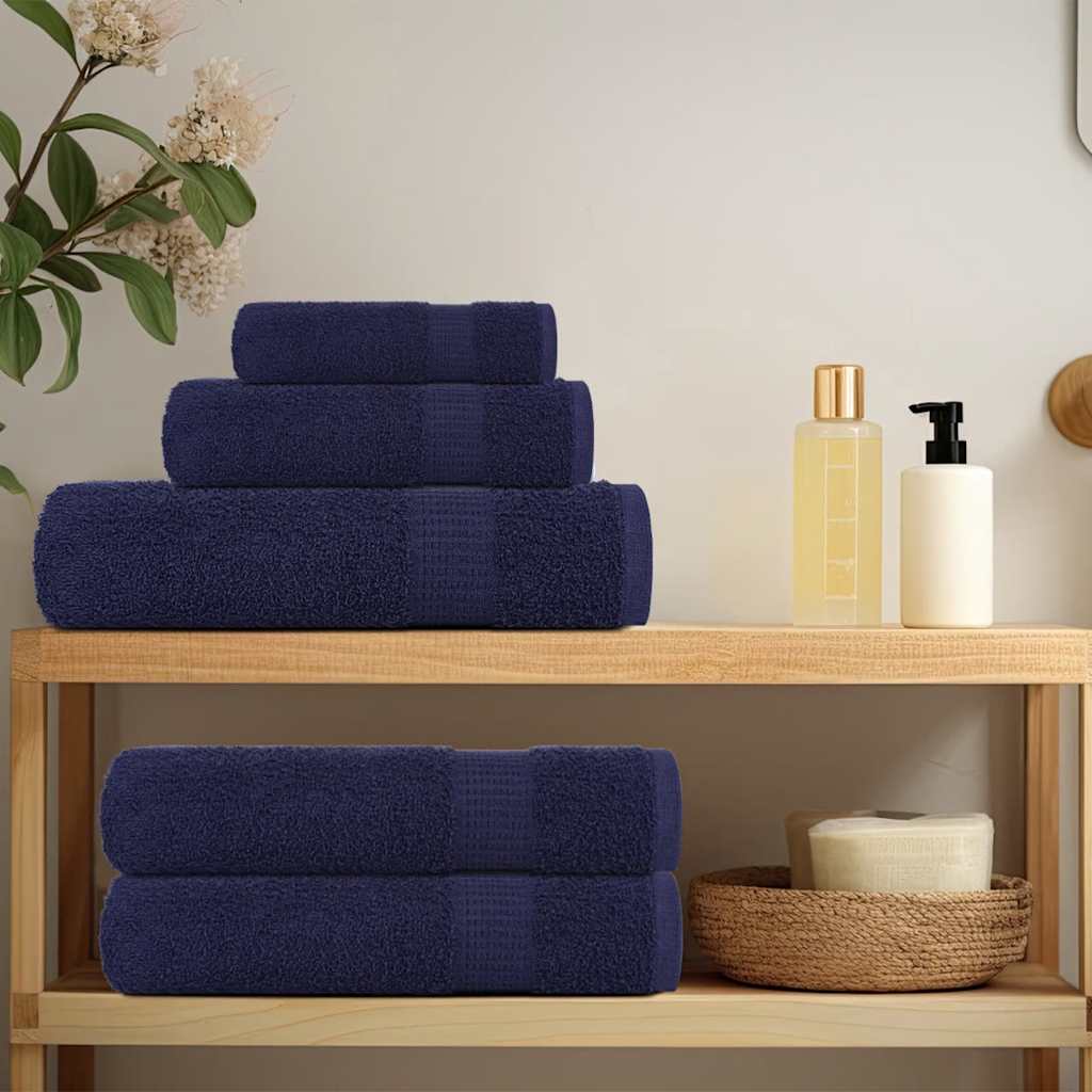 Handdoeken FROGN 10 st 100x200 cm 360 g/m² marineblauw – afbeelding 3