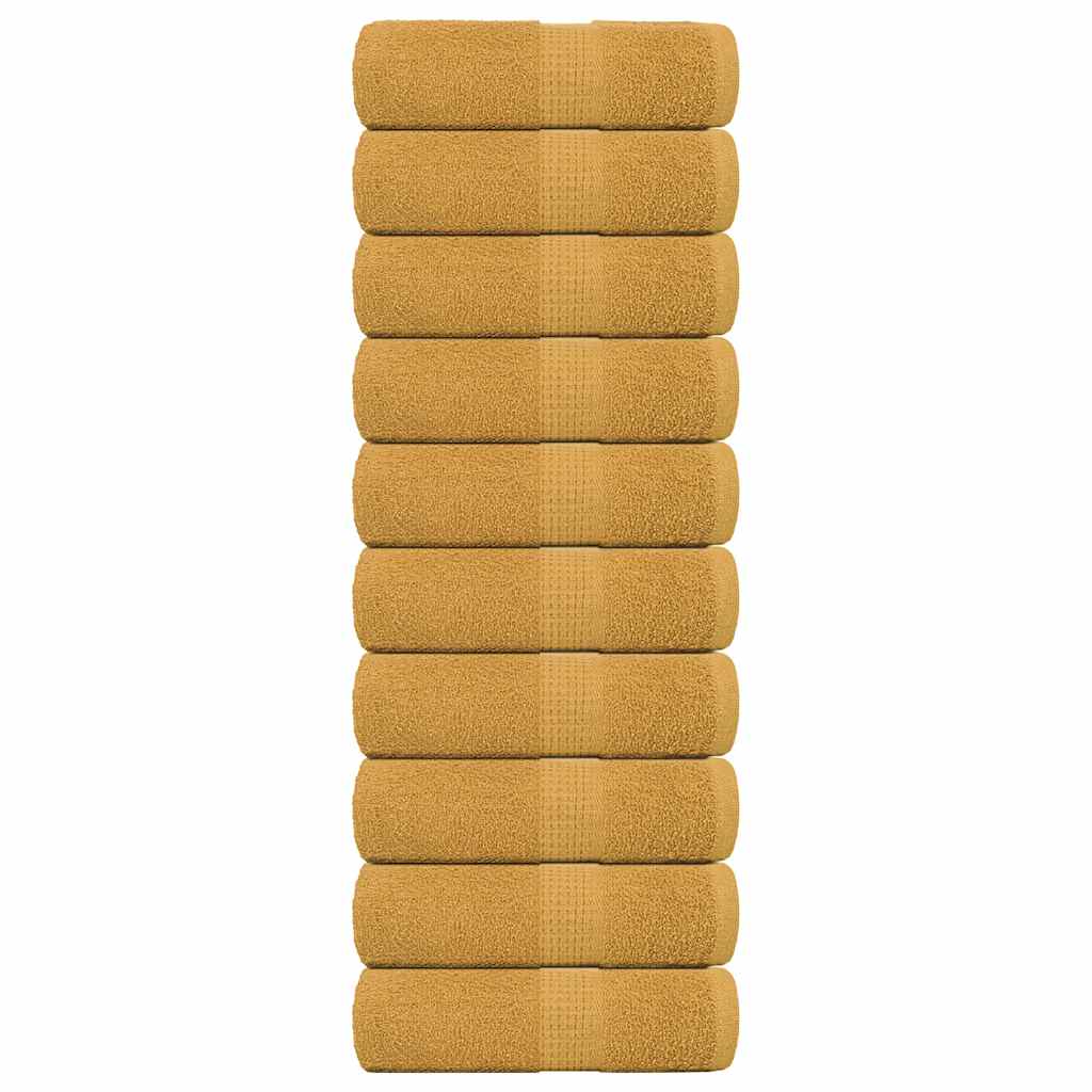Washandjes FROGN 10 st 30x30 cm 360 g/m² goud