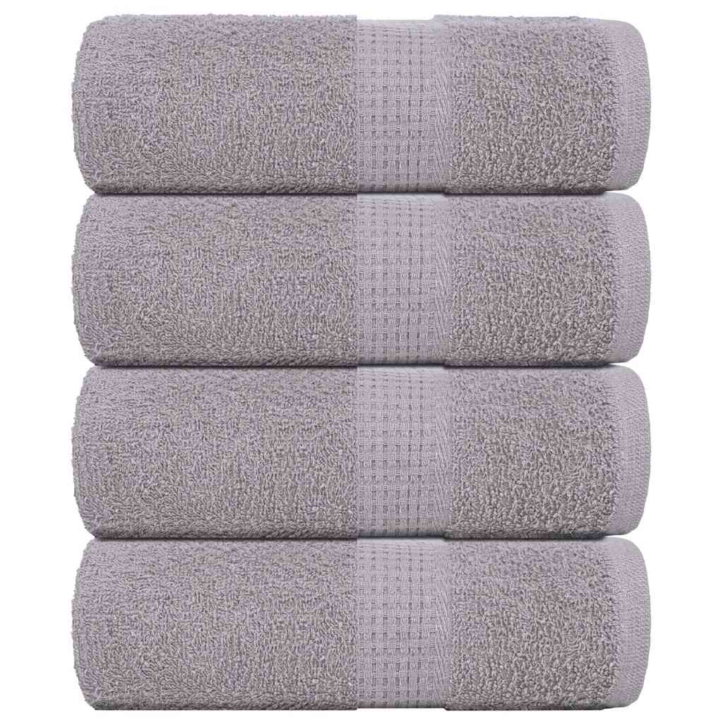 Washandjes FROGN 4 st 30x30 cm 360 g/m² grijs