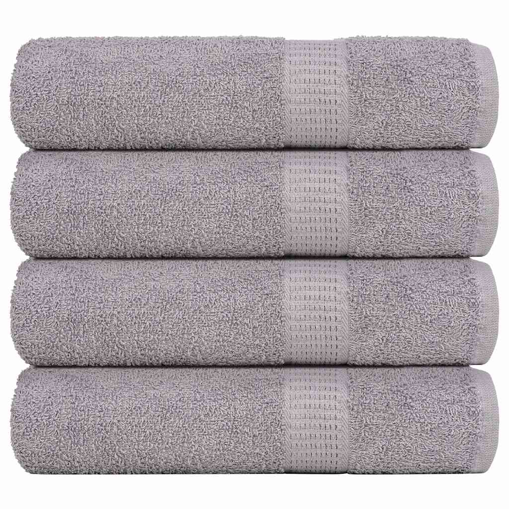Badhanddoeken FROGN 4 st 100x150 cm 360 g/m² grijs – afbeelding 1
