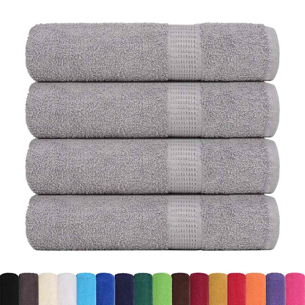 Badhanddoeken FROGN 4 st 100x150 cm 360 g/m² grijs – afbeelding 2