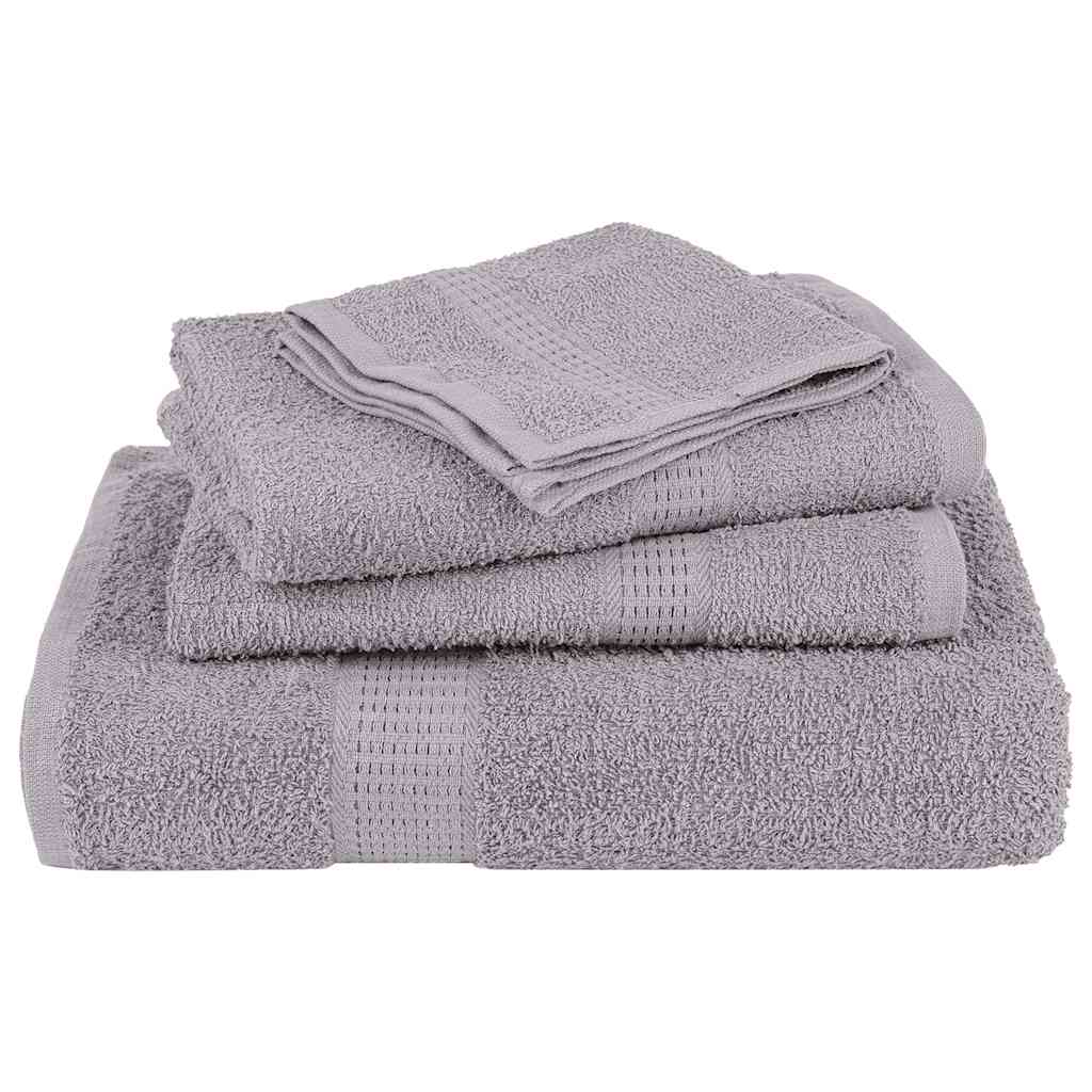 Badhanddoeken FROGN 4 st 100x150 cm 360 g/m² grijs – afbeelding 4