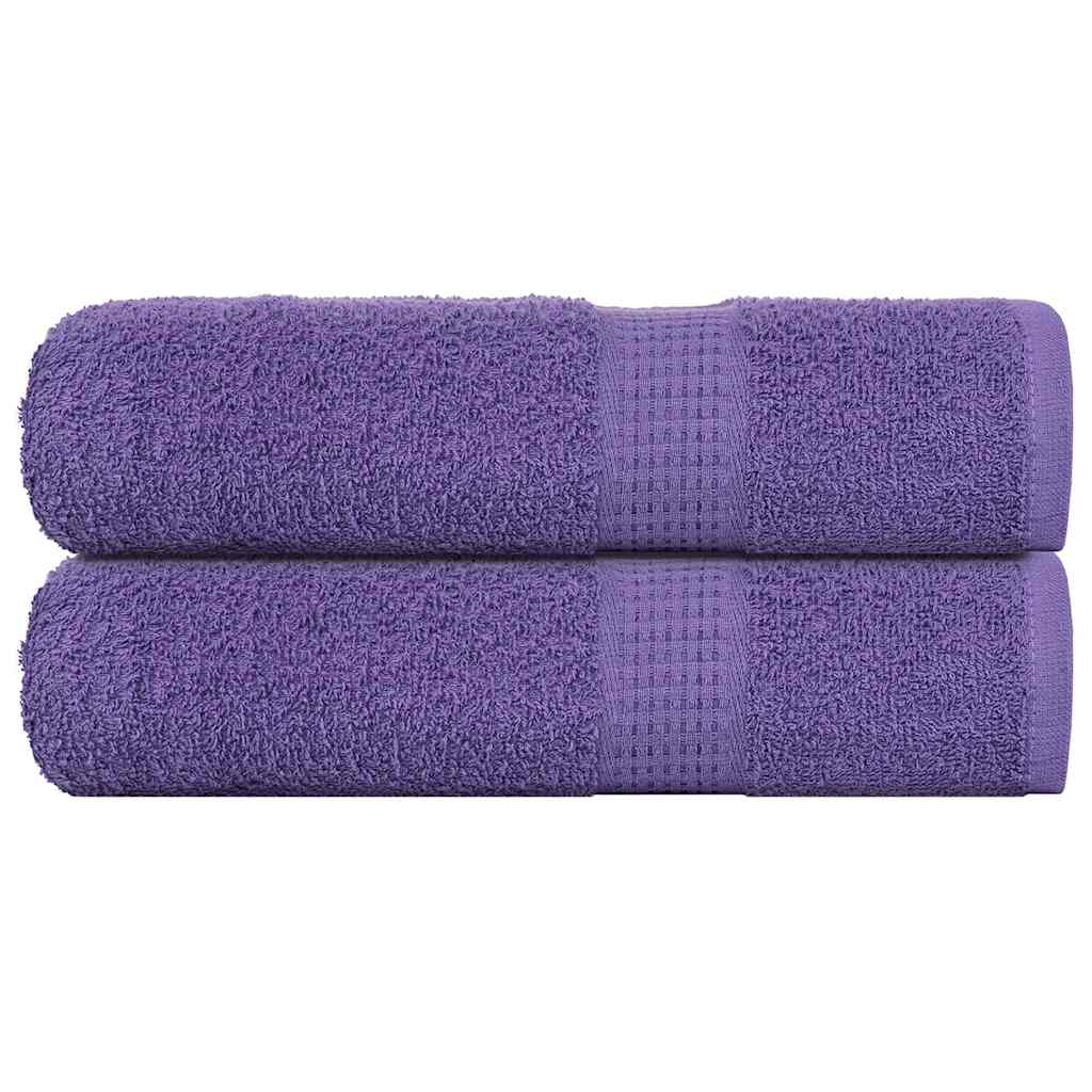 Badhanddoeken FROGN 2 st 100x150 cm 360 g/m² paars – afbeelding 1