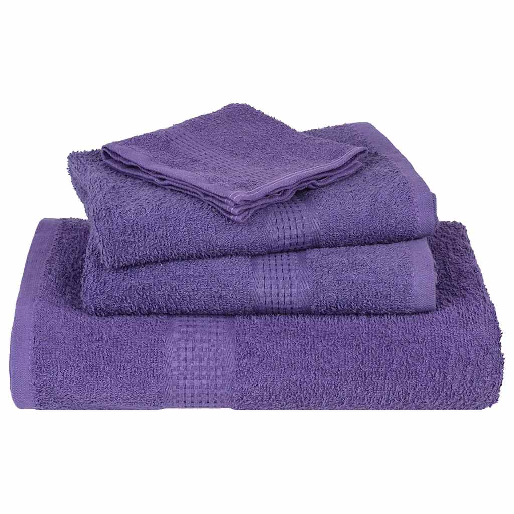 Badhanddoeken FROGN 2 st 100x150 cm 360 g/m² paars – afbeelding 4