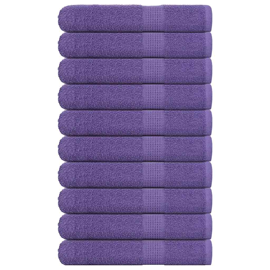Saunahanddoeken FROGN 10 st 80x200 cm 360 g/m² paars – afbeelding 1