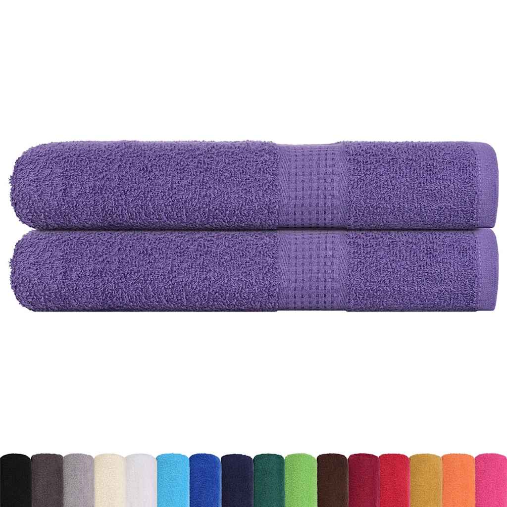 Handdoeken FROGN 2 st 100x200 cm 360 g/m² paars – afbeelding 2