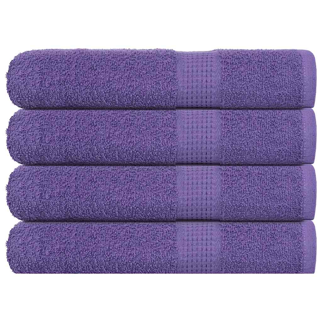 Handdoeken FROGN 4 st 100x200 cm 360 g/m² paars – afbeelding 1