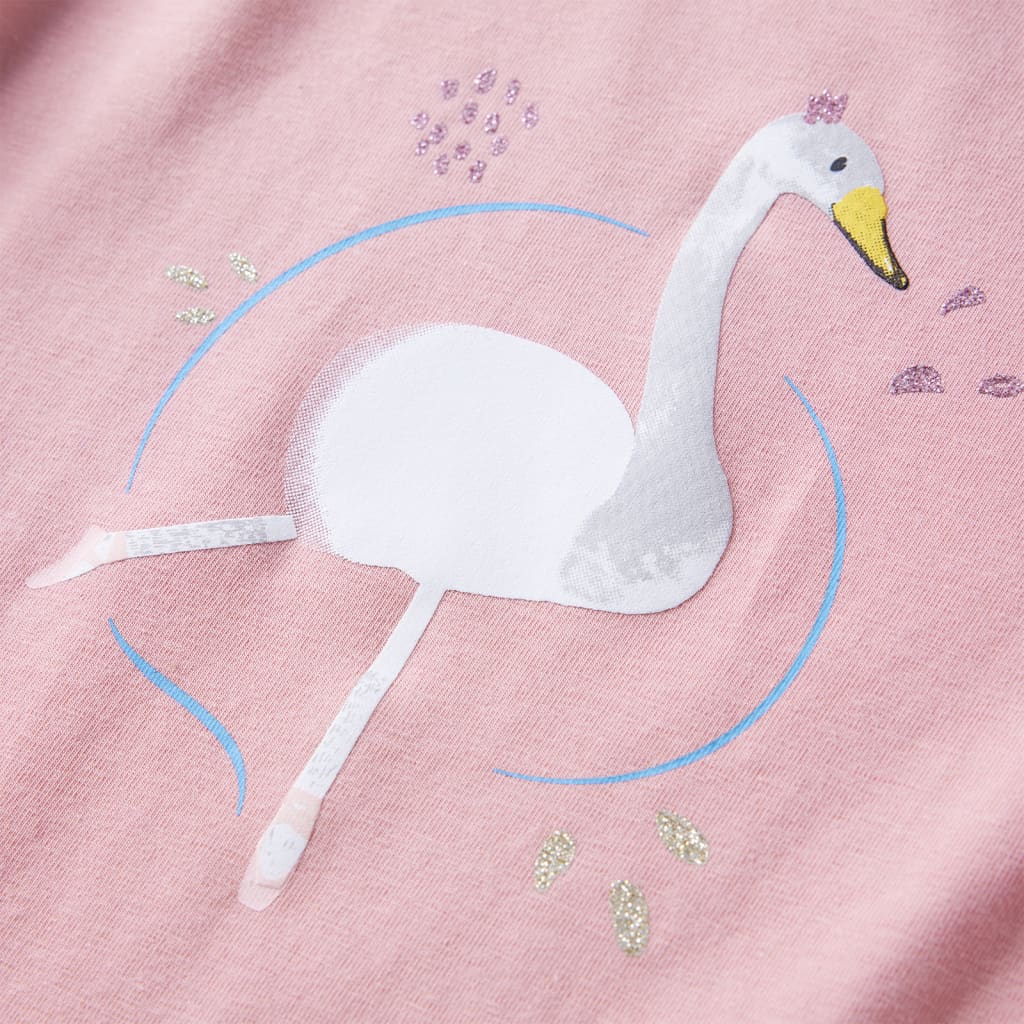 Kindershirt met lange mouwen 116 lichtroze – afbeelding 4
