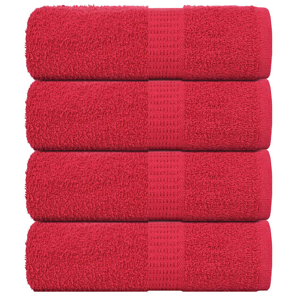 Gastendoekjes FROGN 4 st 30x50 cm 360 g/m² rood – afbeelding 1