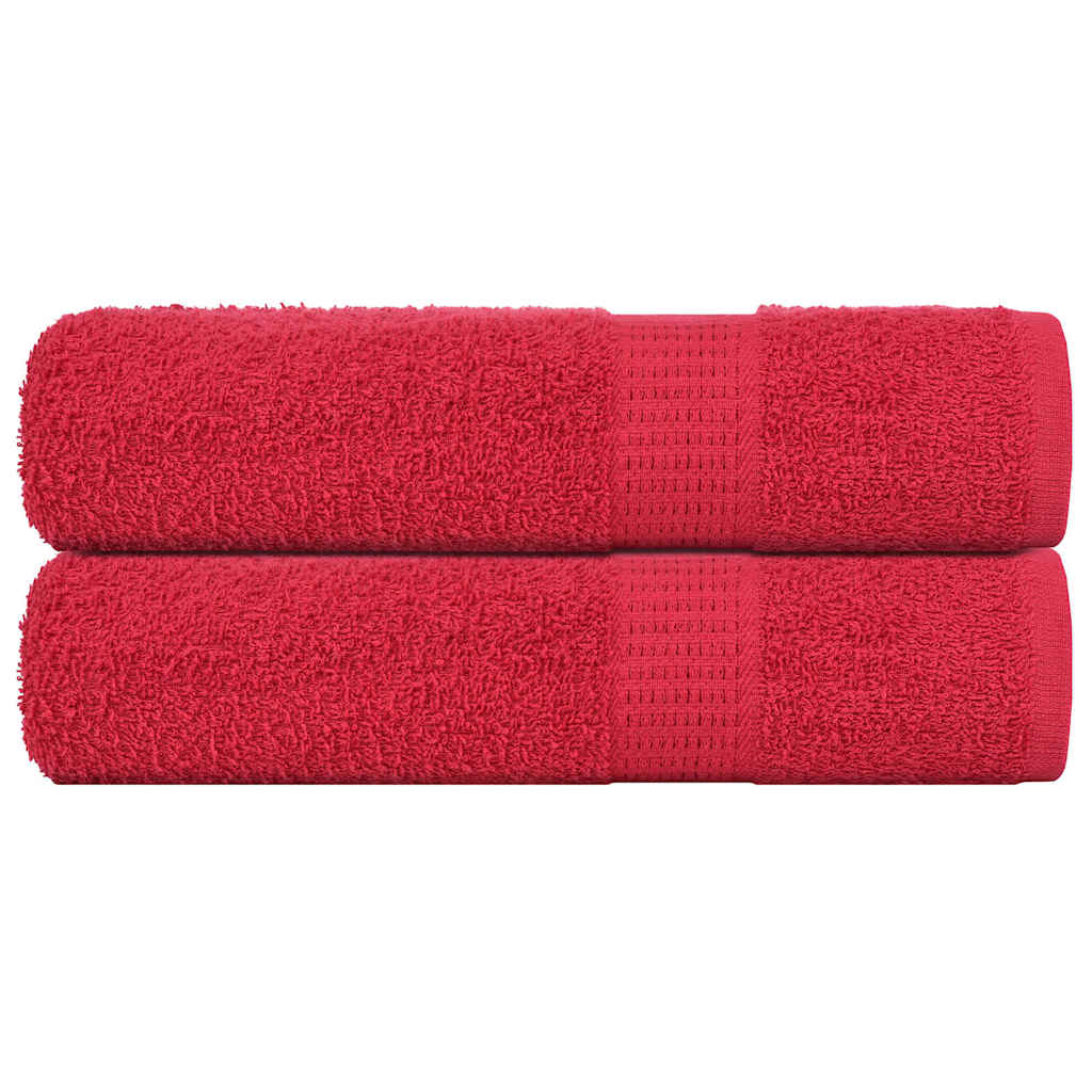 Badhanddoeken FROGN 2 st 100x150 cm 360 g/m² rood