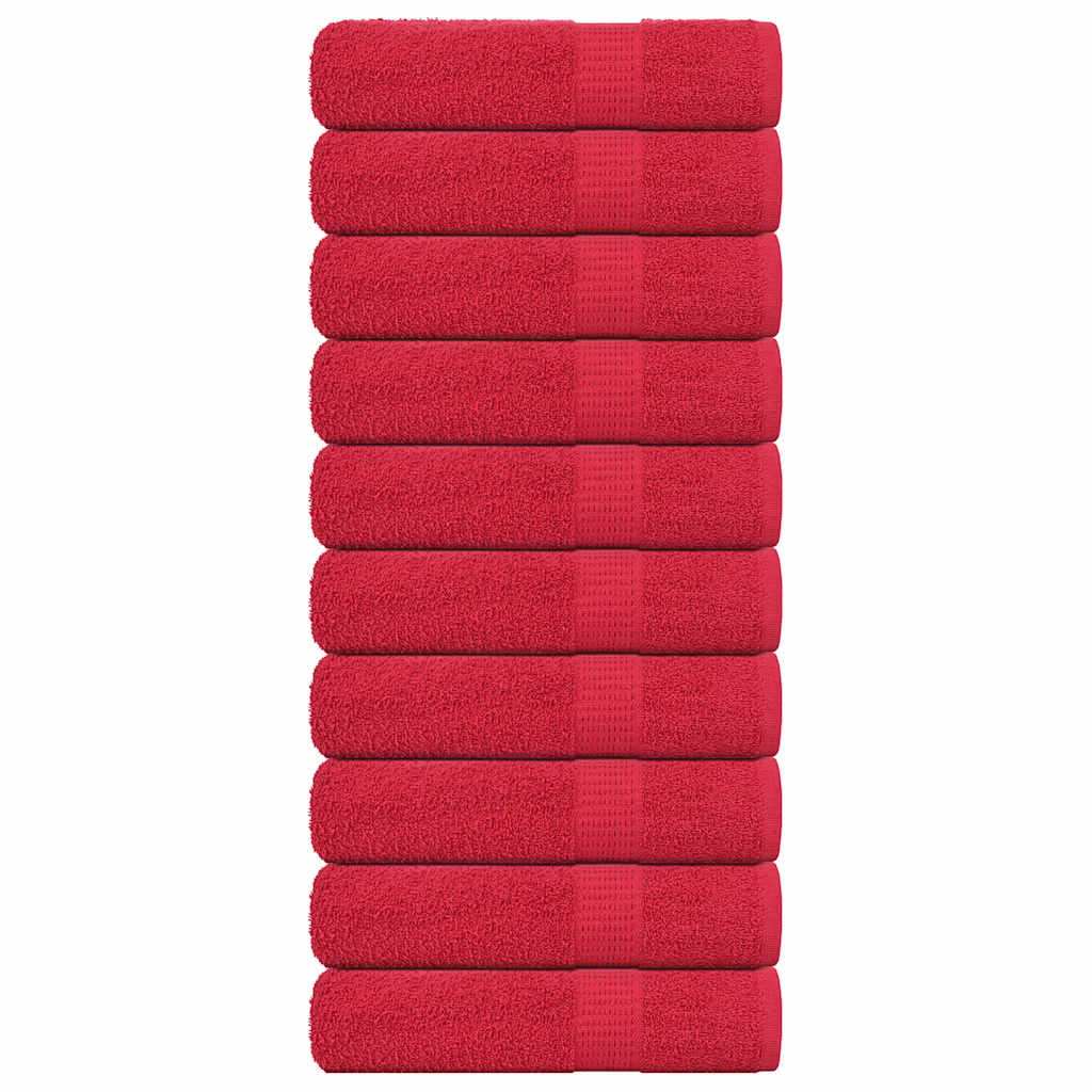 Badhanddoeken FROGN 10 st 100x150 cm 360 g/m² rood